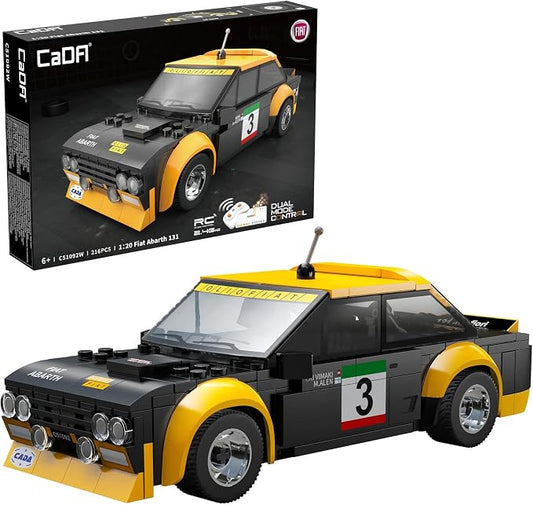 Cada Bricks 1/20 Fiat Abarth 131 With Remote Control & Bluetooth App Support