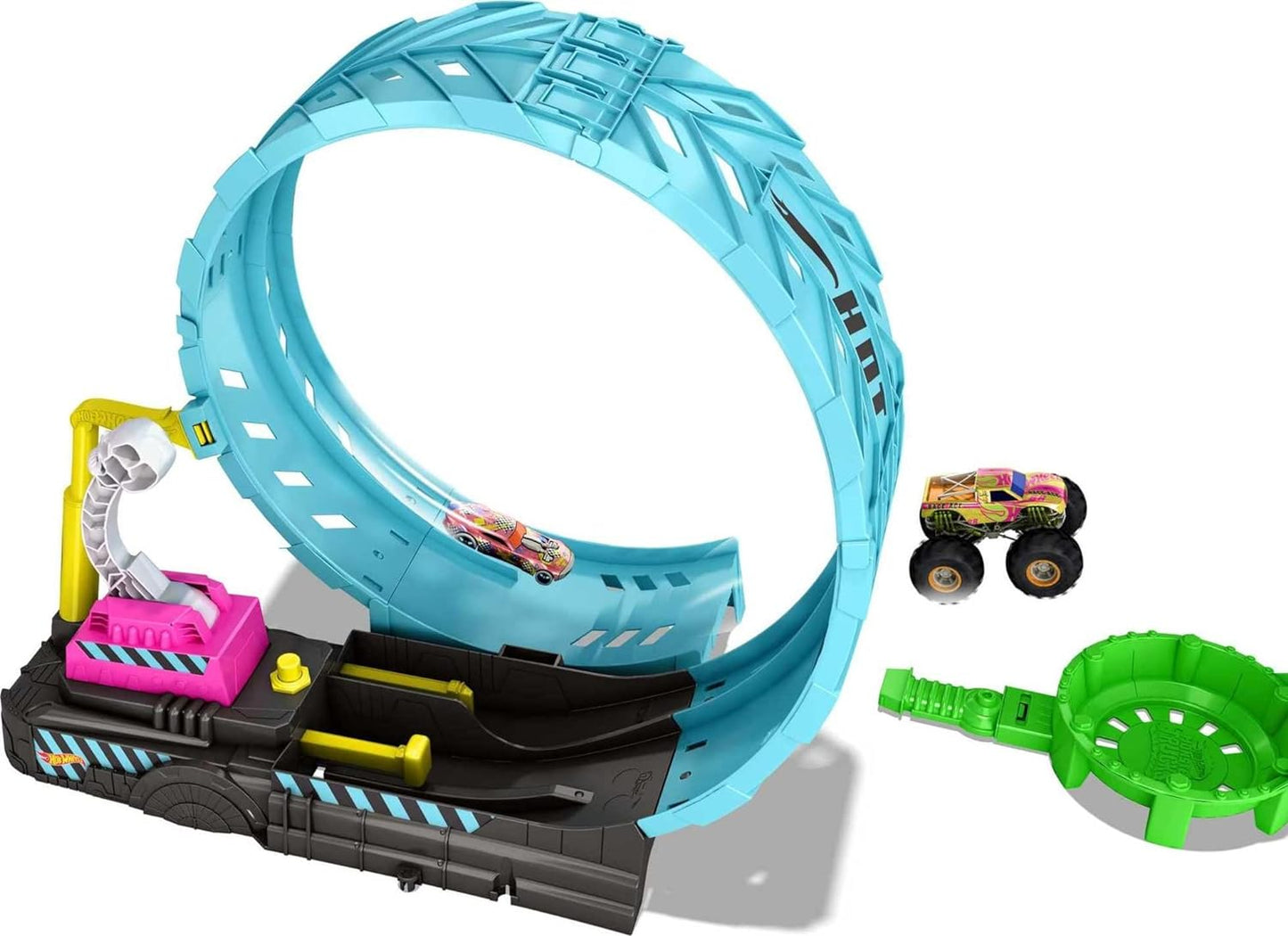 Hot Wheels Monster Trucks Glow in The Dark Epic Loop Challenge Playset