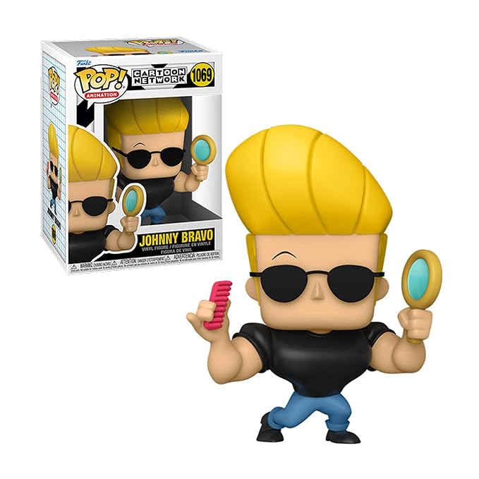 Funko Pop! Animation : Cartoon Network : Johnny Bravo #1069 With Soft Protector Case