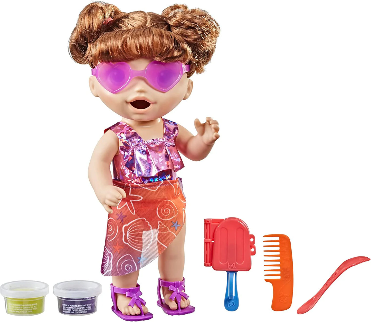 Baby Alive Sunshine Snacks Brown Hair Doll