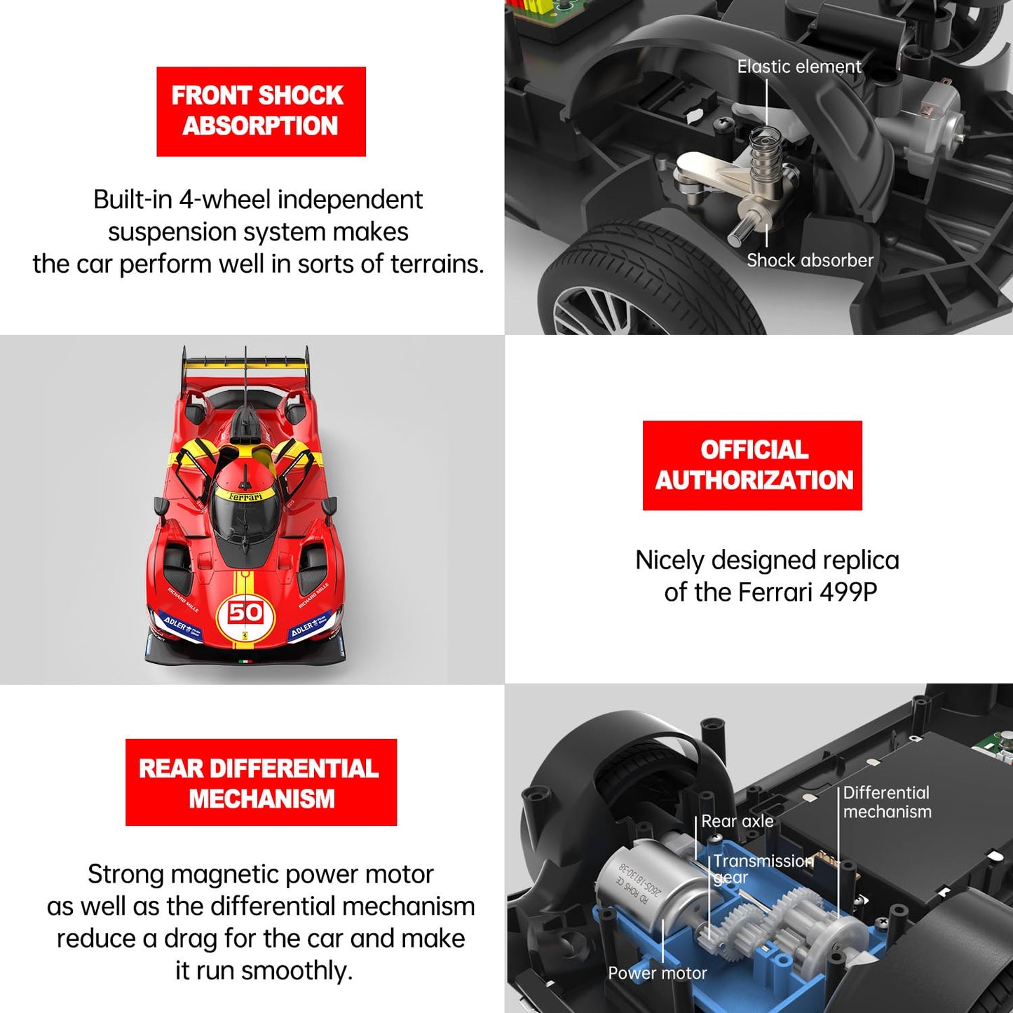 Rastar 1:14 Ferrari 499P R/C Car