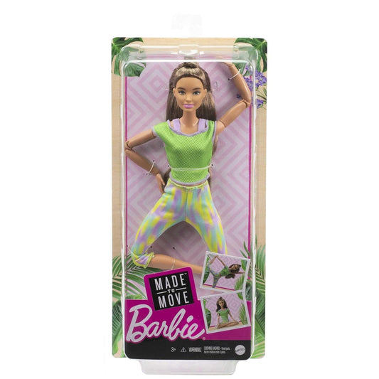 Barbie Made to Move Doll with Green Dress