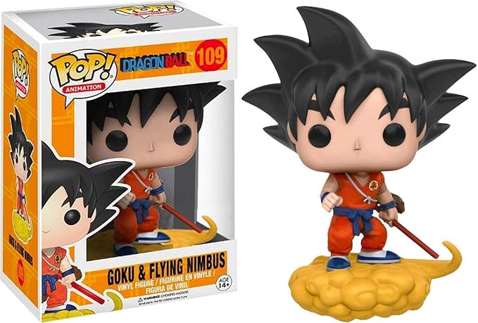 Funko Pop! Animation : Dragon Ball : Goku & Flying Nimbus #109 With Soft Protector Case