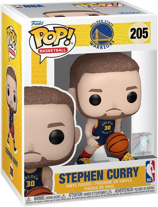 Funko Pop! Golden State Warriors - Stephen Curry #205 With Soft Protector Case