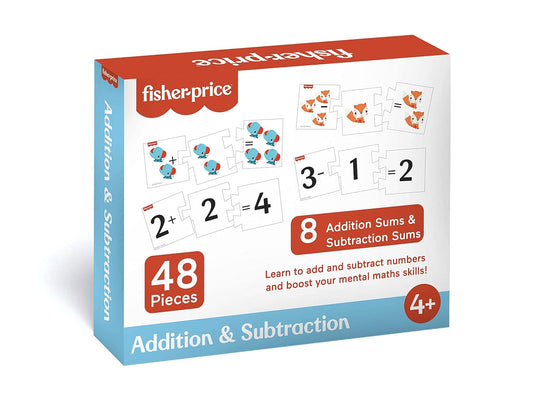 Fisher Price® Addition & Subtraction - 48 Pieces of Puzzles for Kids Age 4+ Years & Above