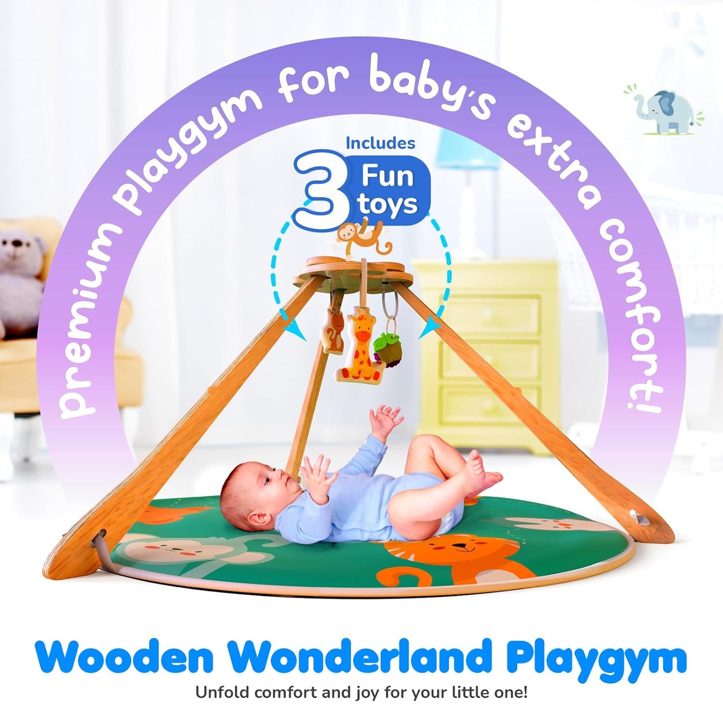 Funskool Giggles Wooden Wonderland Playgym