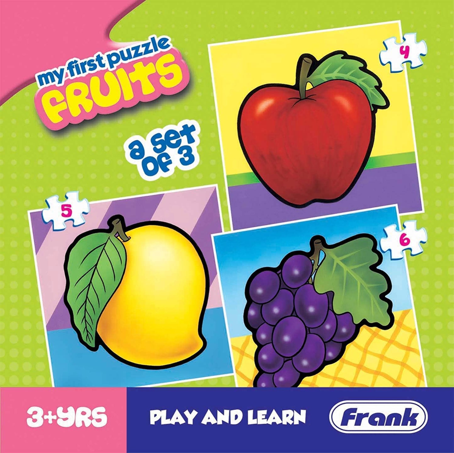 Frank Fruits Puzzle for 3 Year Old Kids and Above