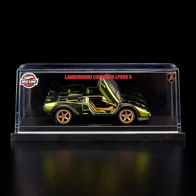 Hot Wheels '82 Lamborghini Countach LP500 S Red Line Club Exclusive With Acrylic Case
