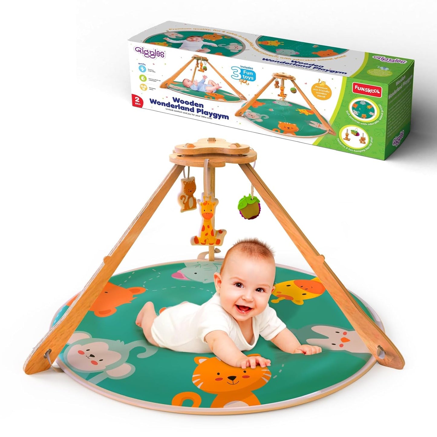 Funskool Giggles Wooden Wonderland Playgym