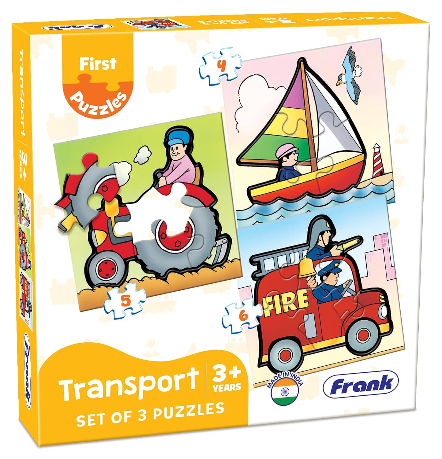 Frank Transport Theme Jigsaw Puzzle for Kids Above 3+ Years