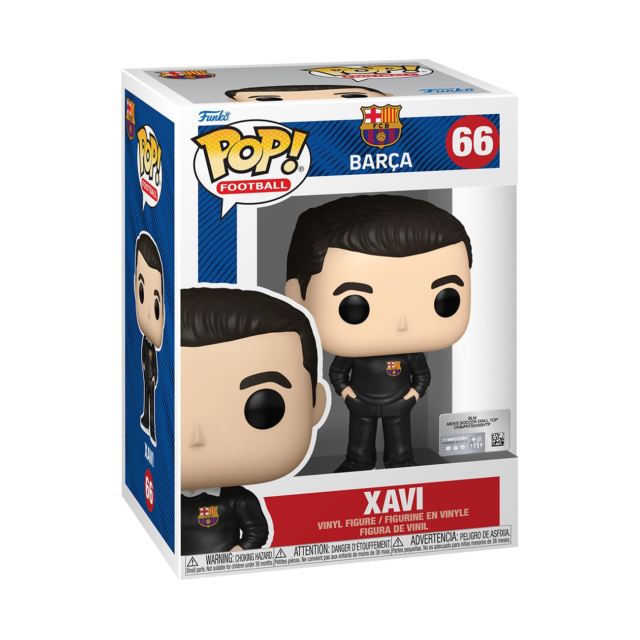 Funko Pop! Football : FC Barcelona - Xavi #66 With Soft Protector Case