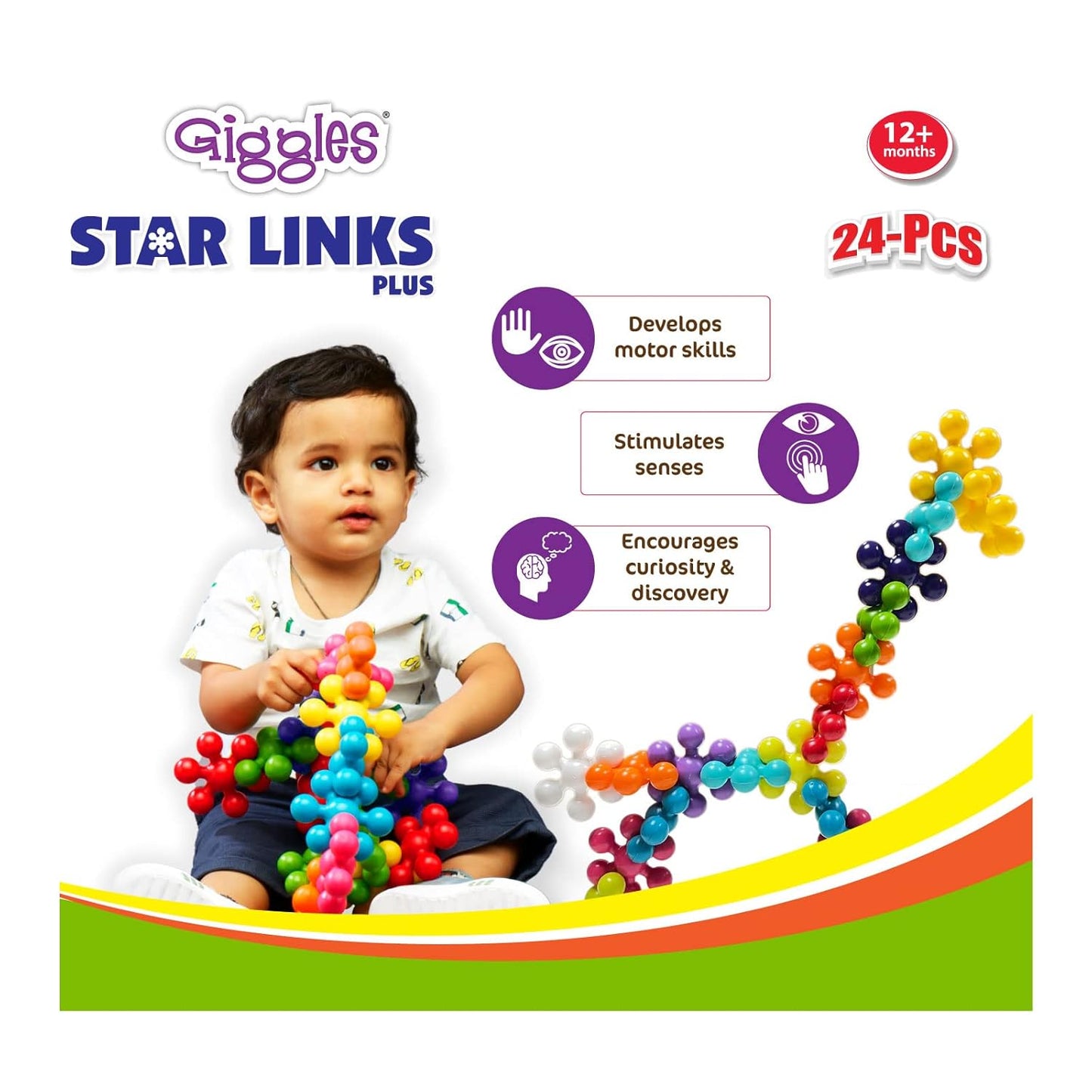 Funskool Giggles Star Links 24 Pcs