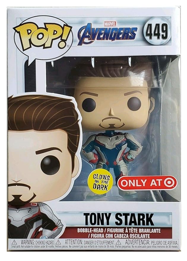 Funko Pop! Marvel Avengers : Tony Stark #449 With Soft Protector Case