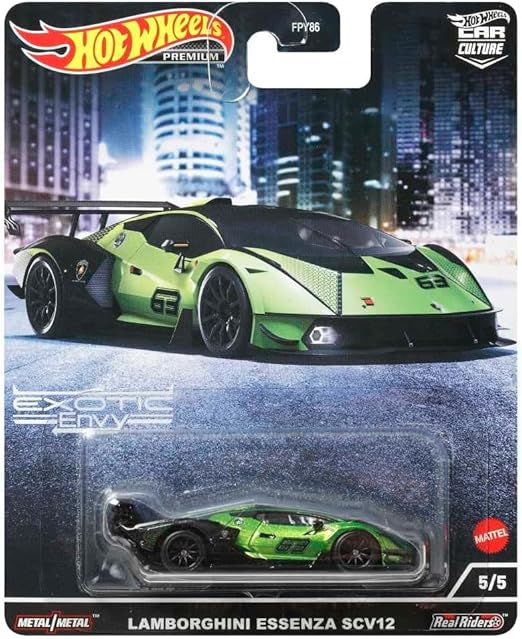 Hot Wheels Premium Exotic Envy 2022 Set Of 5 With Card Protectors [ Import ]