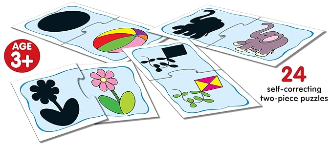 Frank Shadow Match 24 Self-Correcting Two-Piece Puzzles