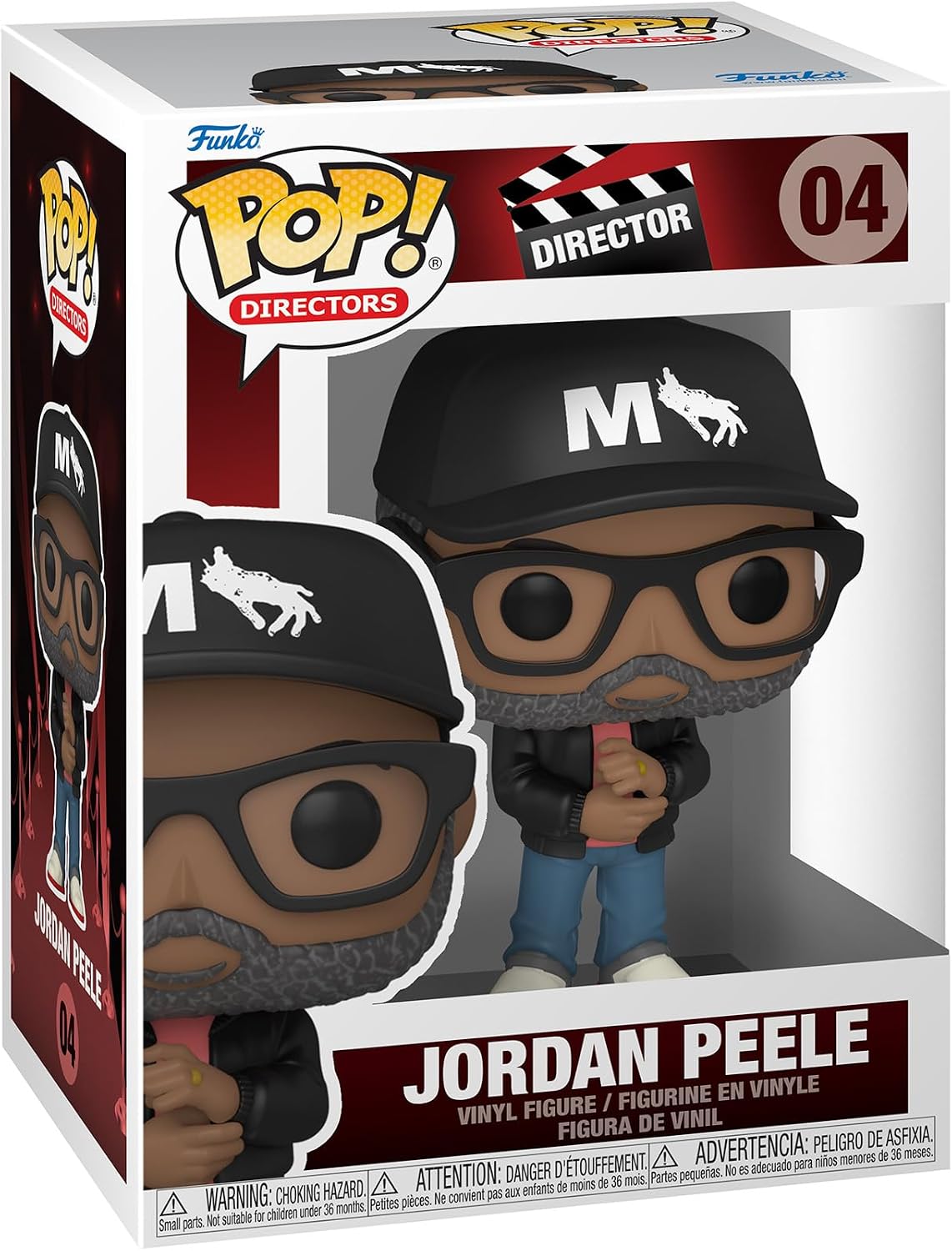 Funko Pop! Directors : Jordan Peele #04 With Soft Protector Case