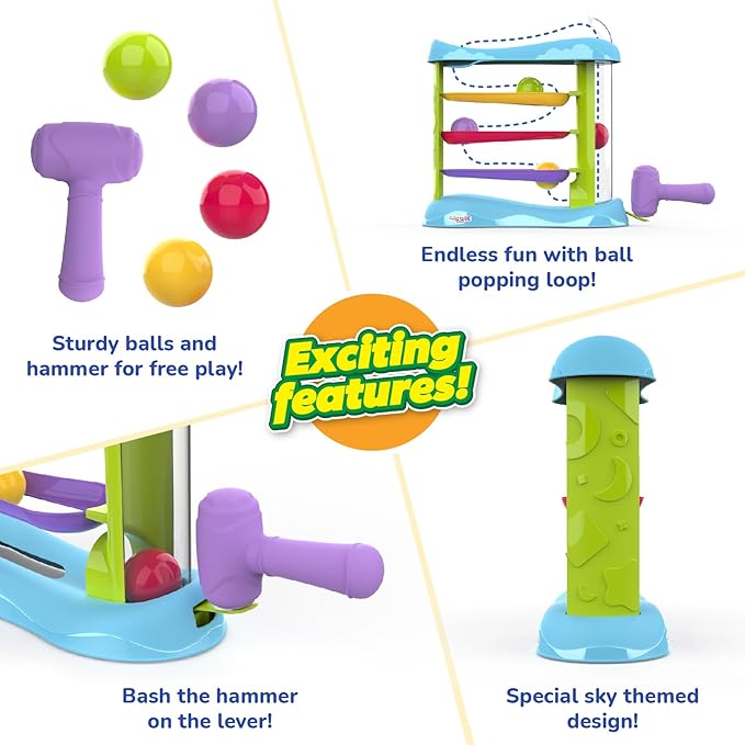 Funskool Giggles Bash & Pop Slide Tower