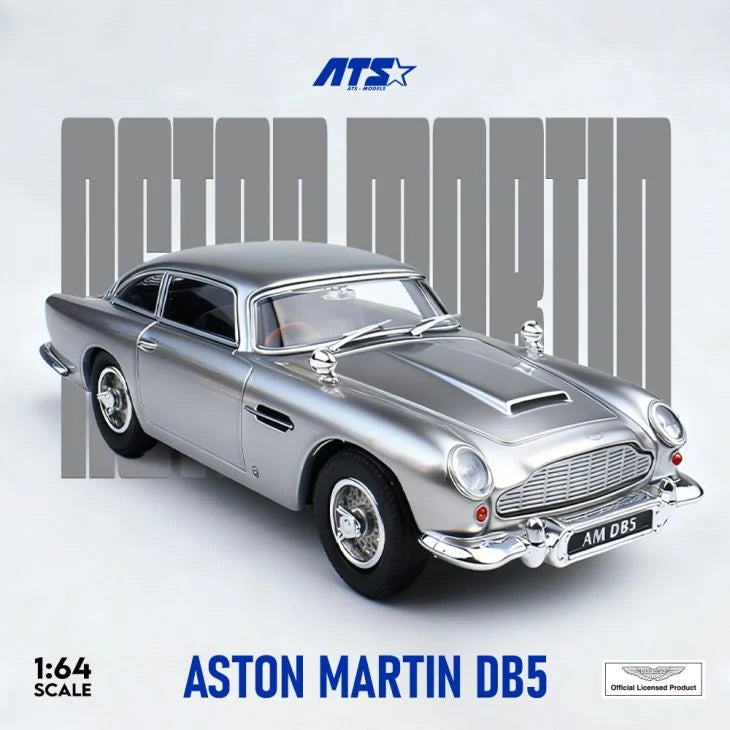 ATS 1/64 Aston Martin DB5 With Acrylic Case & Polishing Cloth