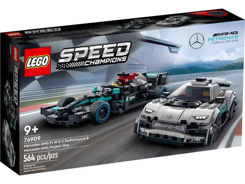 Lego  Speed Champions Mercedes-AMG F1 W12 E Performance & Mercedes-AMG Project One 76909