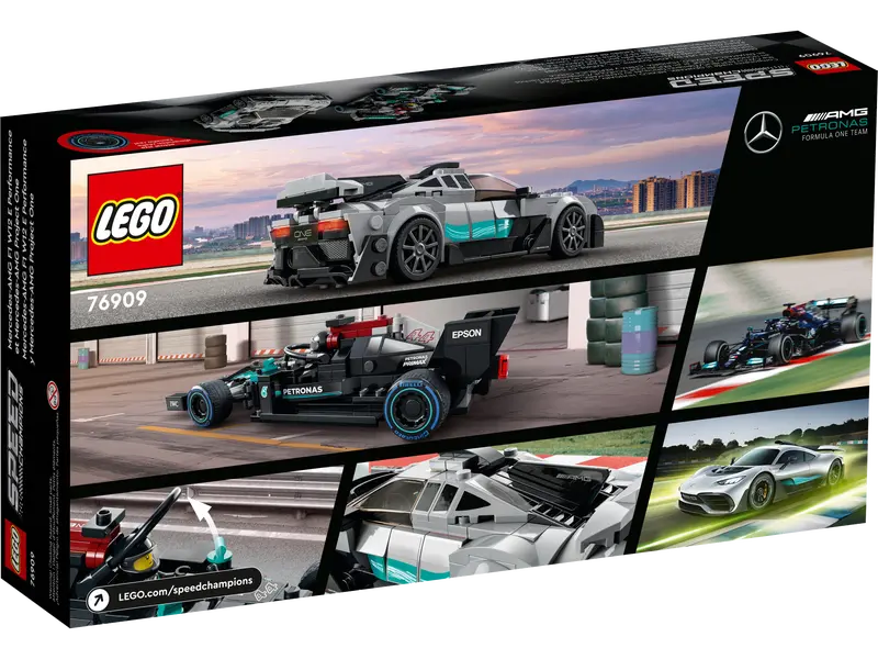 Lego  Speed Champions Mercedes-AMG F1 W12 E Performance & Mercedes-AMG Project One 76909