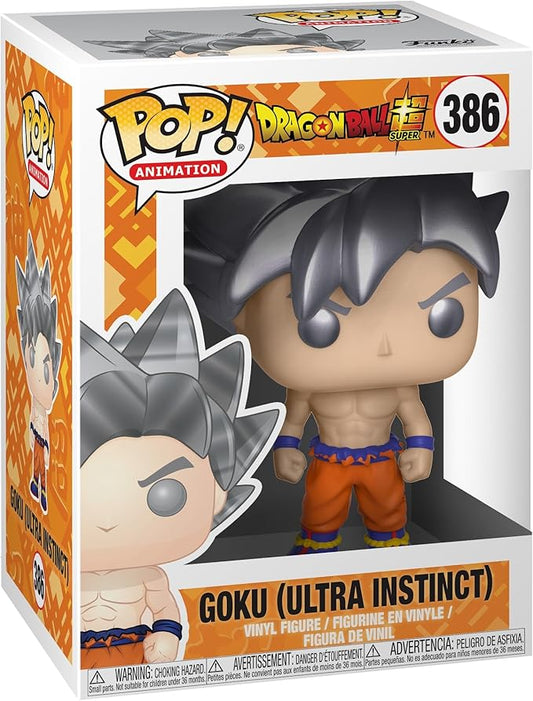 Funko Pop! Animation: Dragon Ball Super : Goku ( Ultra Instinct ) #386 With Soft Protector Case