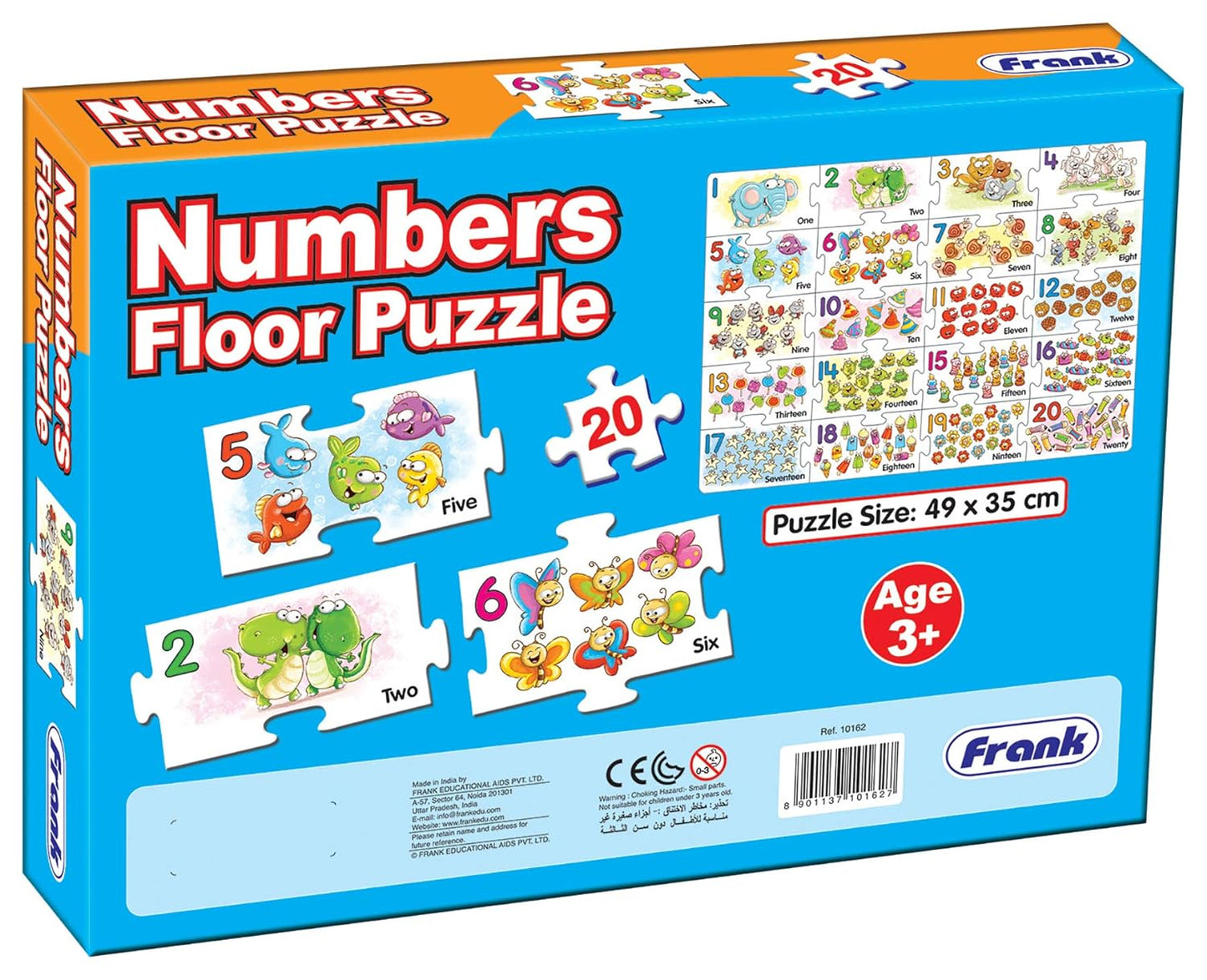 Frank Number Floor Puzzle (20 Big Pieces)