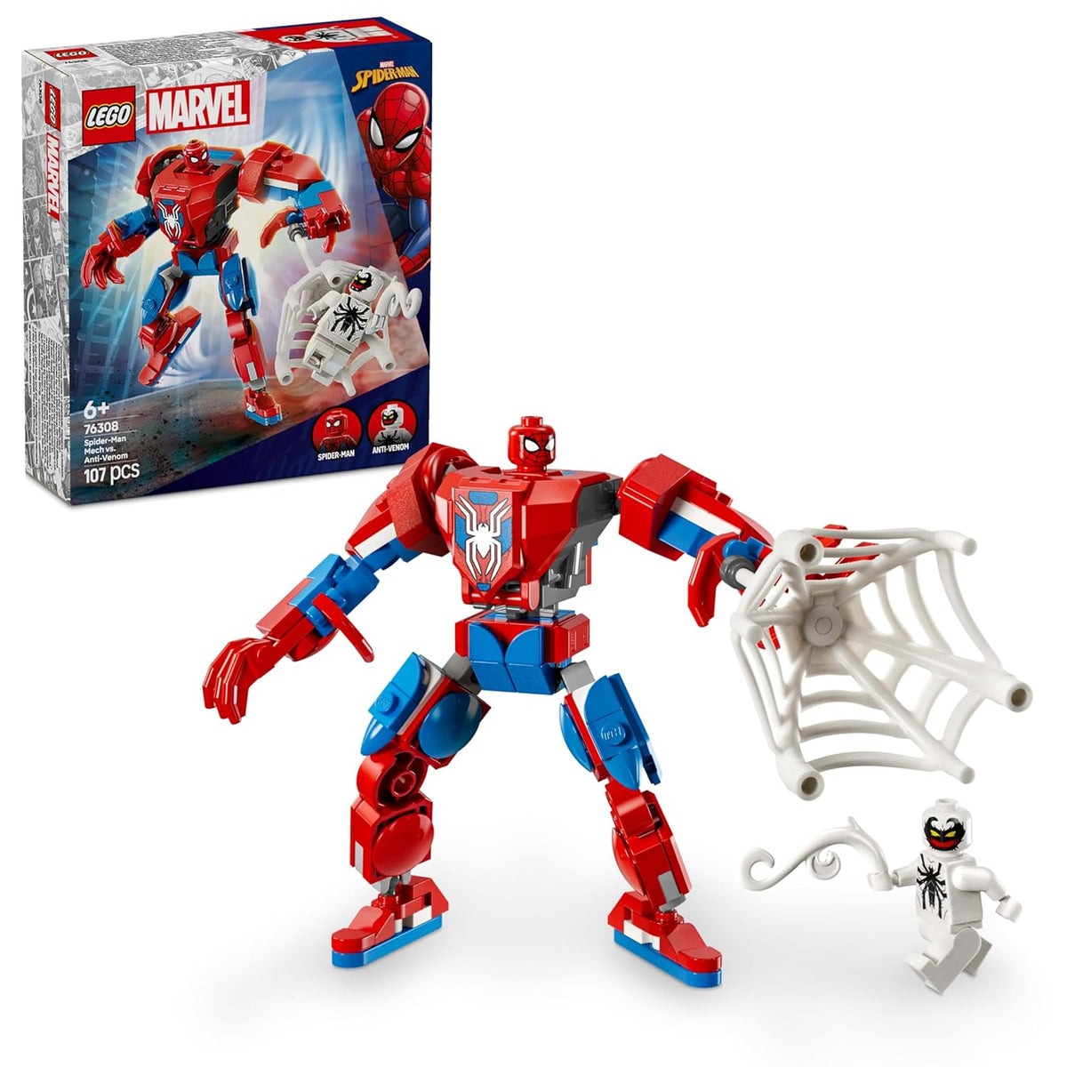 Lego Marvel Spider-Man Mech Vs. Anti-Venom #76308