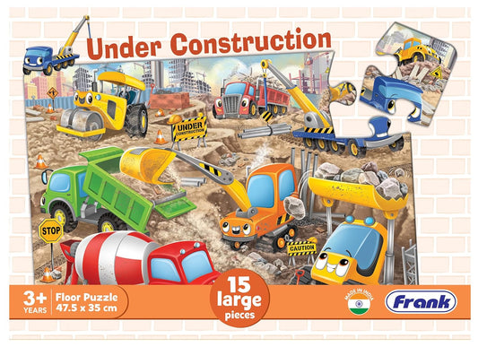 Frank Under Construction 15 Large Piece Jigsaw Puzzle