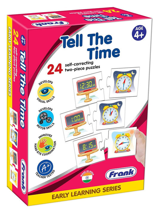 Frank Tell The Time Matching Puzzles for Kids 4 Years and Above