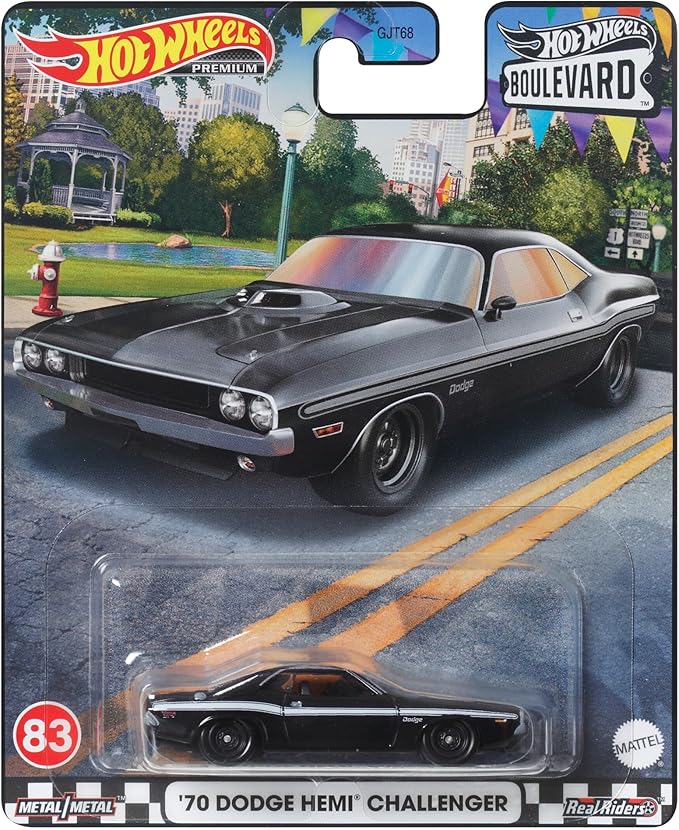 Hot Wheels Premium Boulevard #83 '70 Dodge Hemi Challenger With Card Protector [ Import ]
