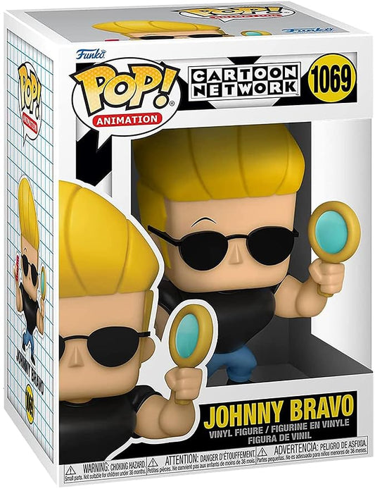 Funko Pop! Animation : Cartoon Network : Johnny Bravo #1069 With Soft Protector Case