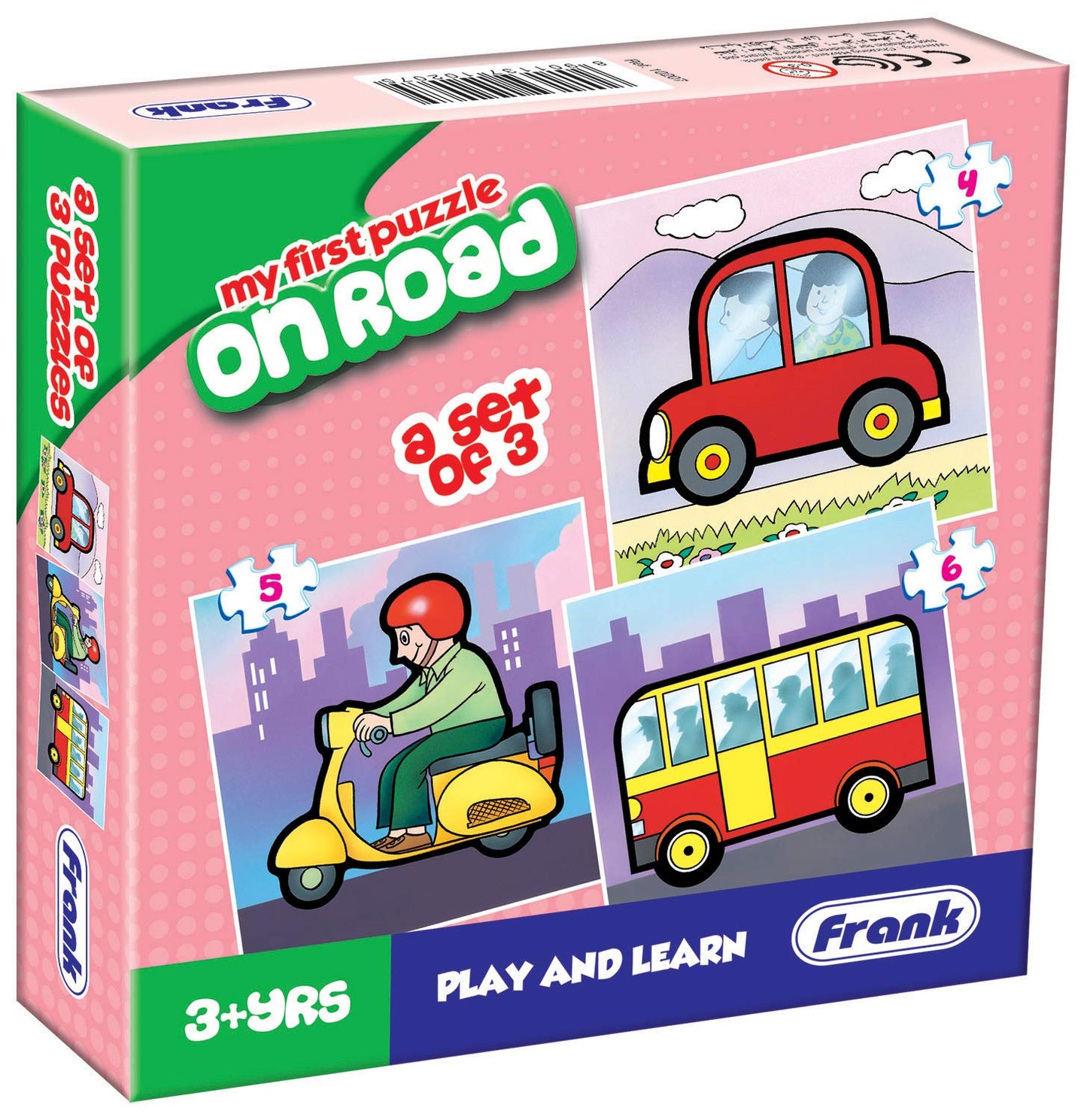 Frank On Road Jigsaw Puzzle for Kids Above 3+ Years