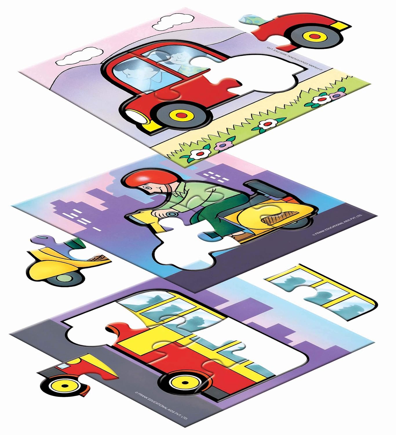 Frank On Road Jigsaw Puzzle for Kids Above 3+ Years