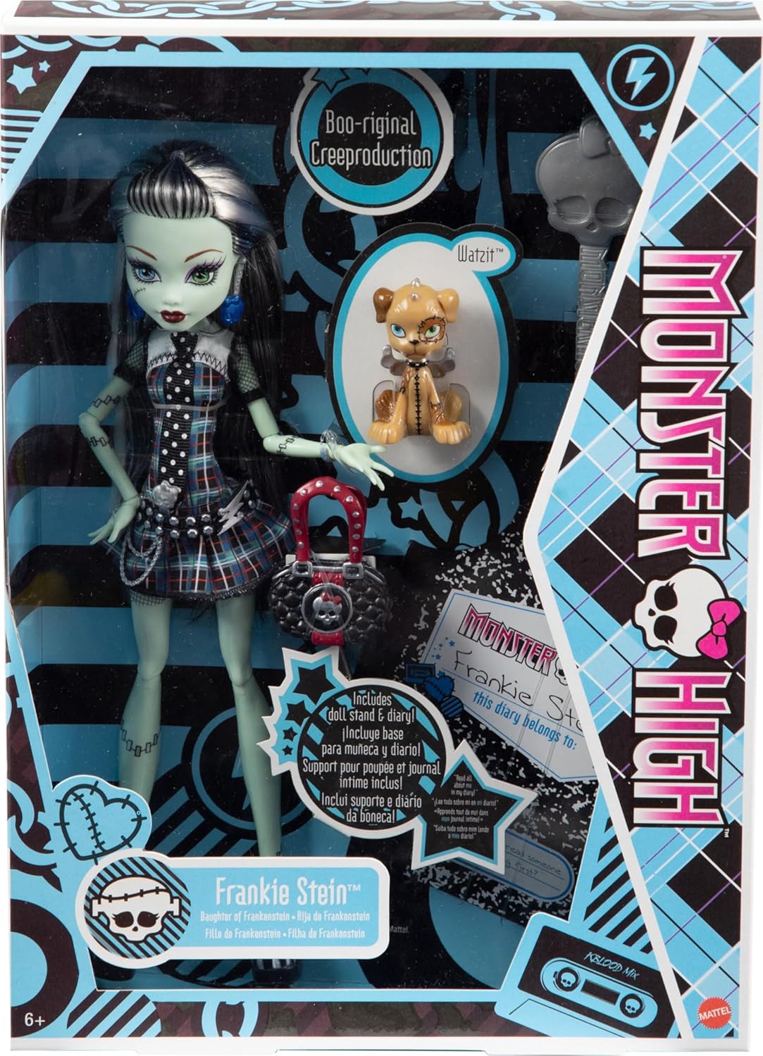 Mattel Monster High Frankie Stein Reproduction Doll With Doll Stand & Accessories