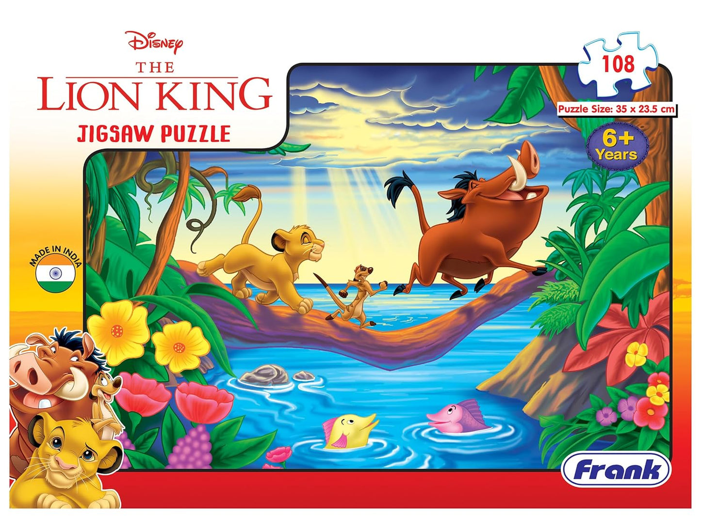 Frank Disney The Lion King Jigsaw Puzzle (108 Pieces) for Kids Above 6+ Years