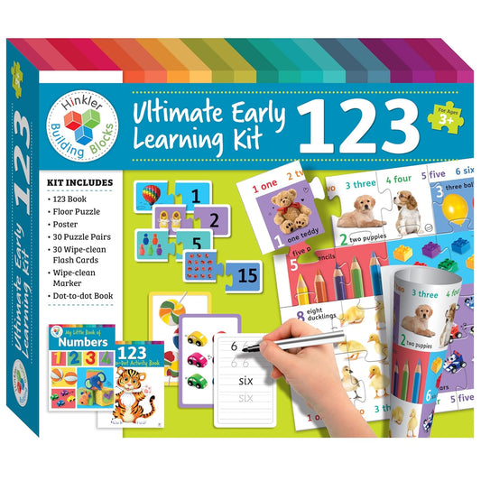 Building Blocks Early Learning Kit: 1 2 3 for Kids Aged 3+