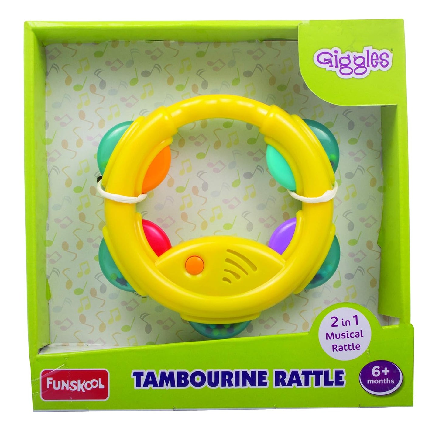 Giggles Tambourine Rattle