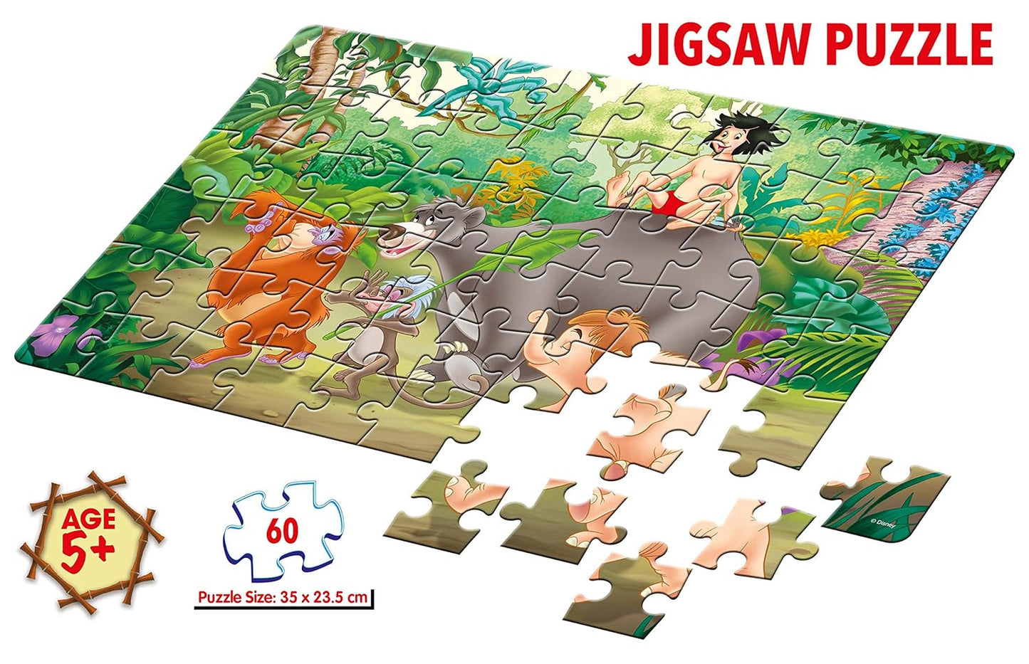 Frank Disney The Jungle Book Jigsaw Puzzle (60 Pieces) for Kids Above 5+ Years