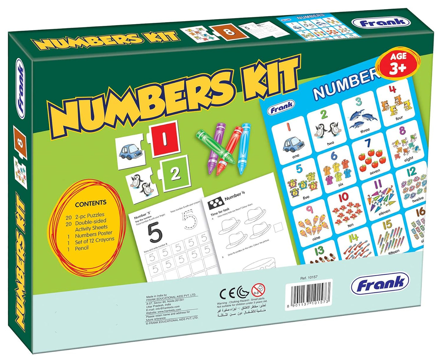 Frank Numbers Early Learning Educational Kit | Age 3 Year Old & Above