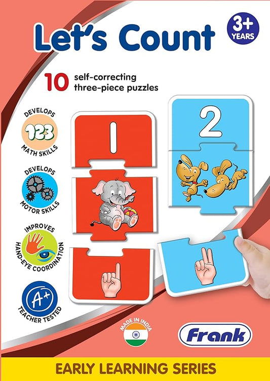 Frank Lets Count 10 Self-Correcting Three-Piece Puzzles