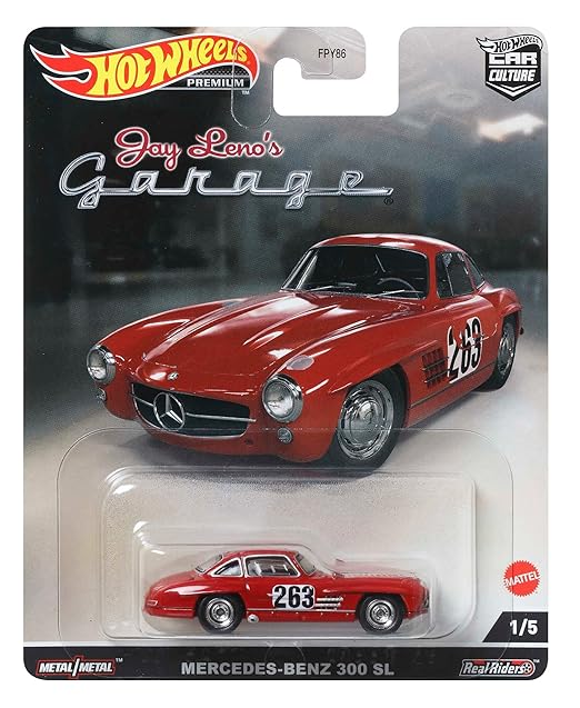 Hot Wheels Premium Jay Leno's Garage Set Of 5 With Card Protectors [ Import ]