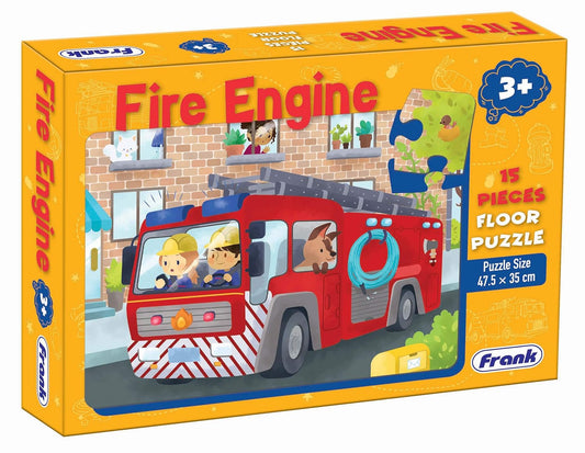 Frank Fire Engine Floor Puzzle (15 Pieces) | Fun & Educational Toy for Kids 3+ Year Old