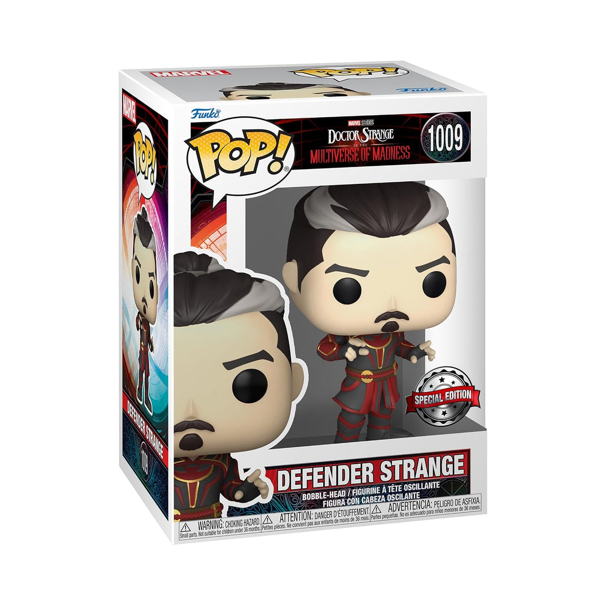 Funko Pop! Doctor Strange In The Multiverse Of Madness : Defender Strange #1009 (Walmart Exclusive) With Soft Protector Case