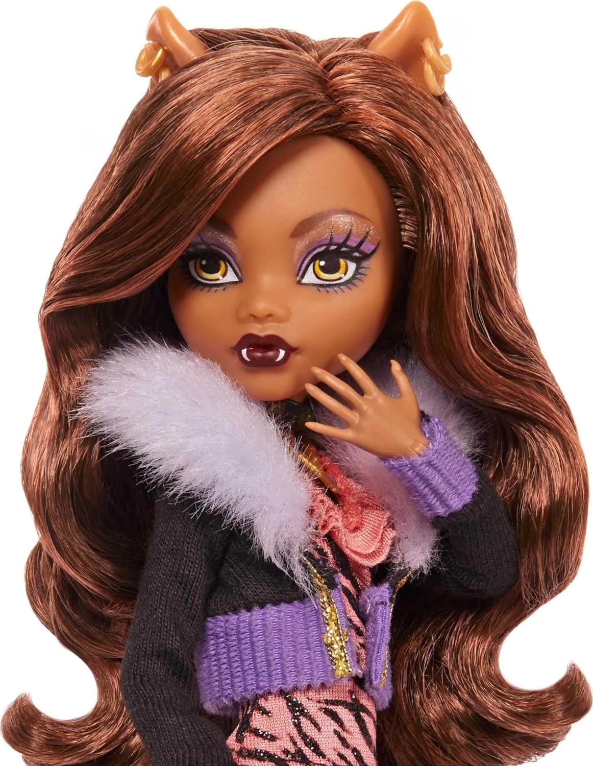 Monster High Clawdeen Wolf Doll w/ Stand, Purse, 2024 & Hairbrush