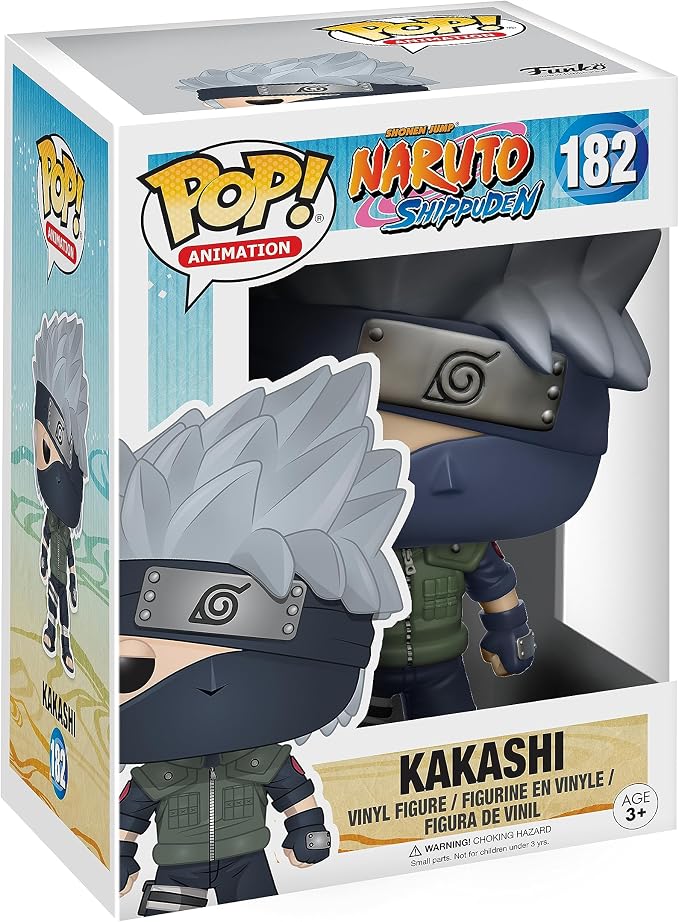 Funko Pop! Animation : Naruto Shippuden : Kakashi #182 With Soft Protector Case
