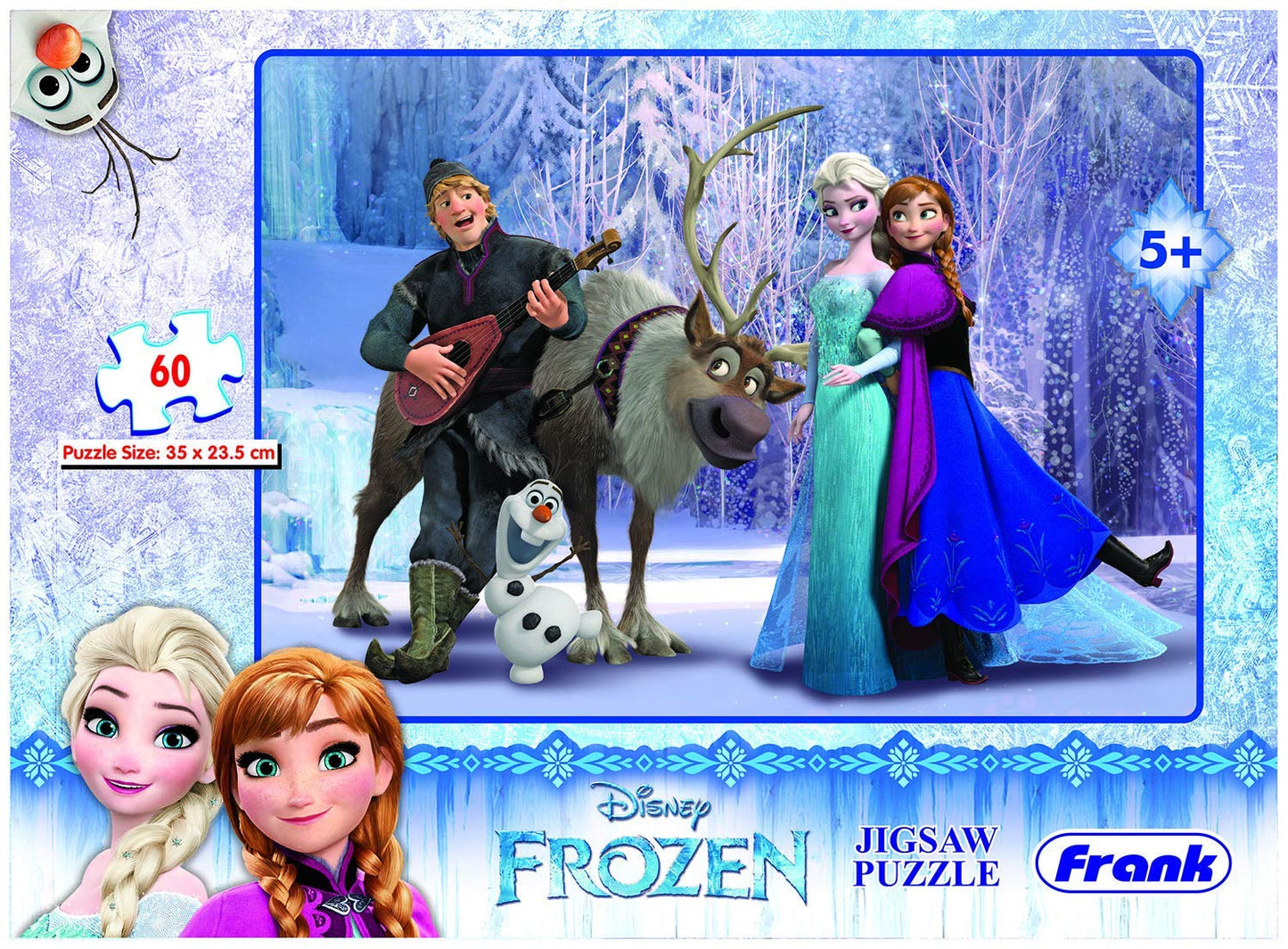 Frank Disney Frozen Jigsaw Puzzle (60 Pieces) for Kids Above 5+ Years