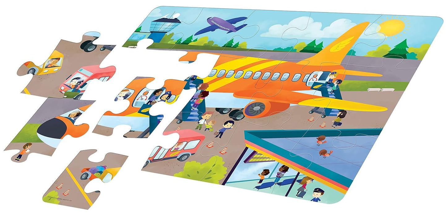 Frank Aeroplane Floor Puzzle (15 Pieces) | Fun & Educational Toy for Kids 3+ Year Old