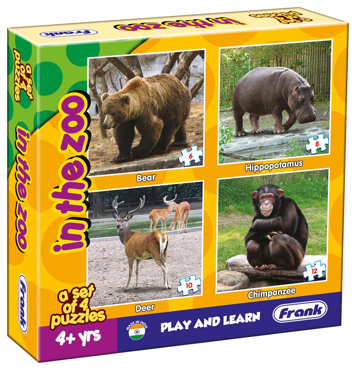 Frank in The Zoo Animal Puzzle - A Set of 4 Jigsaw Puzzle