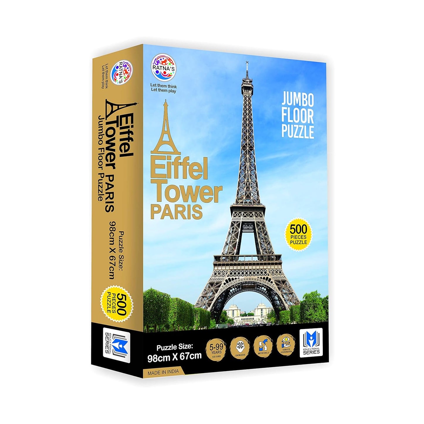 Ratna's Jumbo Floor Puzzle Eiffel Tower 500 Pieces