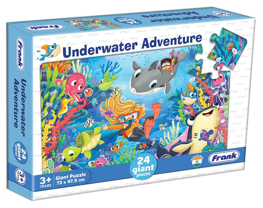 Frank Underwater Adventure Giant Floor Jigsaw Puzzle (24 Cardboard Pieces) for Kids Age 3 Years Old & Above